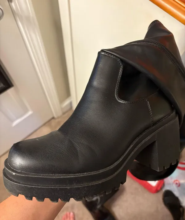 Diba True high high black leather boots - Image 7