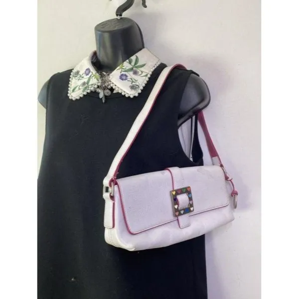 dooney and bourke mini purse white leather tote - Image 5