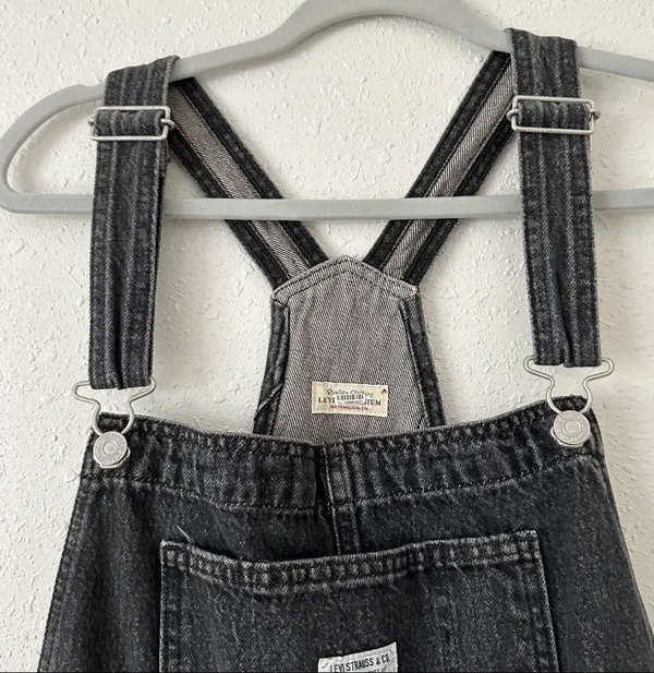 Levi’s X Free People Vintage Black Overalls / Shortalls - Image 9