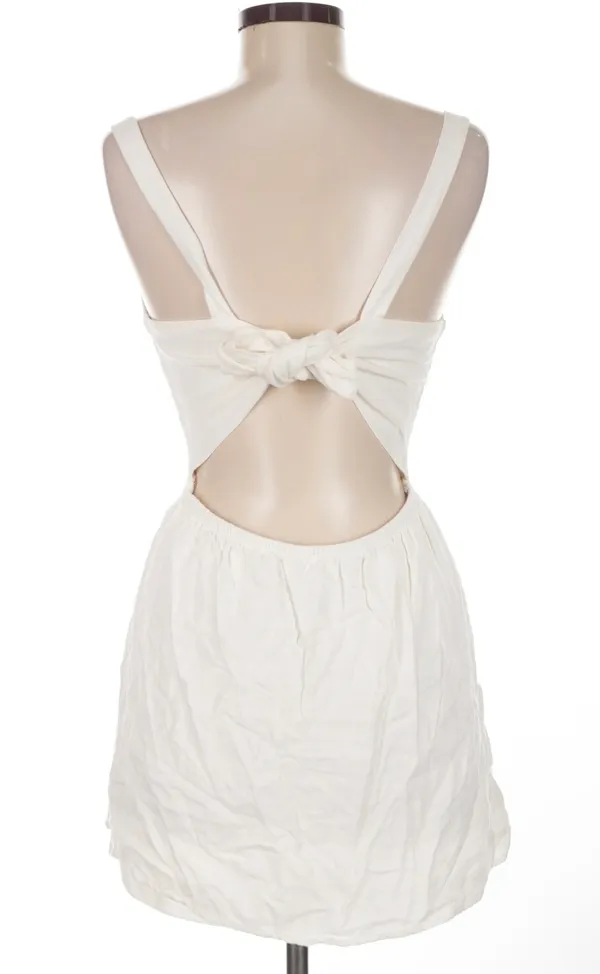 Newbury Kustom White Button-Front Mini Dress - Image 2