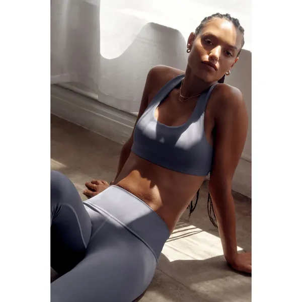 Alo YOGA HIGH-WAIST AIRLIFT LEGGING 7/8 LENGHT FOG SIZE XXS NWT - Image 3