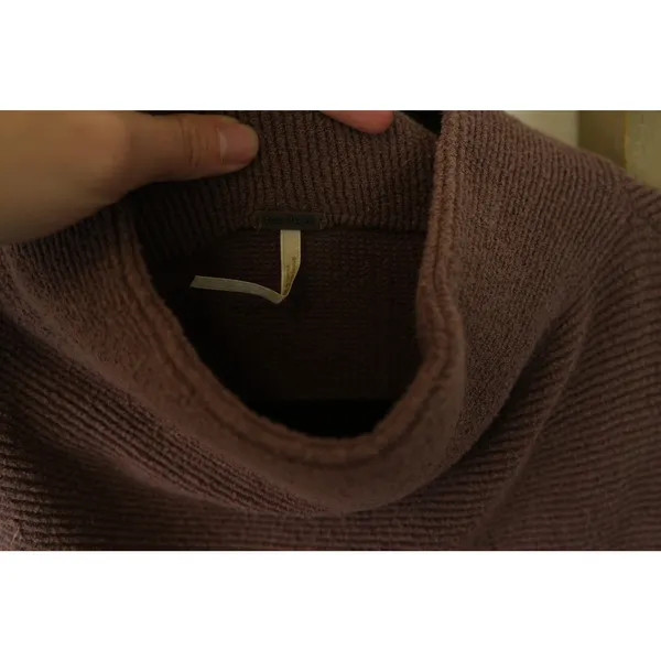 Free People Women's Ottoman Slouchy Mock Neck Tunic Sweater Mauve Size Small - Image 2