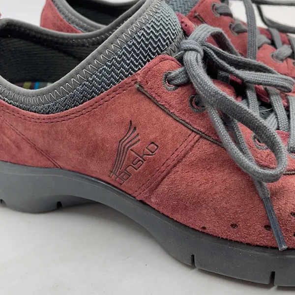 Dansko Elisa Maroon Suede Oxford Sneakers 37 Confort - Image 5