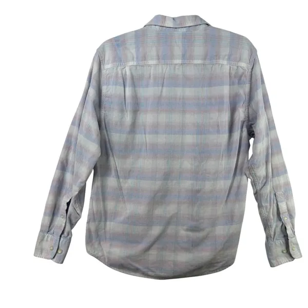 Tommy Bahama Coastal Cord Pastel Plaid Button Down‎ Cotton Shirt Casual Beach S - Image 2