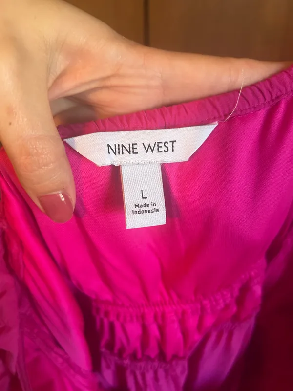 Nine West Fuschia Tiered Maxi Dress - Image 3