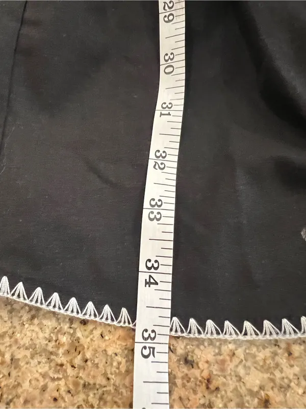 Commense NWT Black Contrast Stitch Belted Shirt Dress Small Linen Blend Sold Out - Image 8