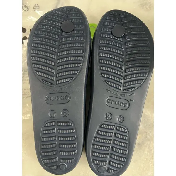 Crocs Baya Platform Flip Sandals Navy Blue Women’s 6 W6 208395-410 N - Image 5
