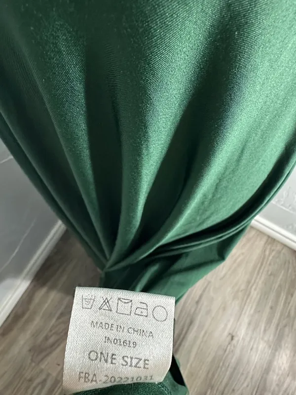 Backless Halter Maxi Dress in Emerald Green Size undefined - Image 2
