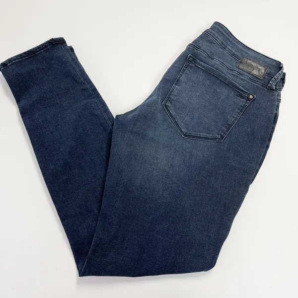 Mavi Jeans Womens 31/30 Alexa Mid Rise Skinny Dark‎ Wash Classic Stretch Ankle - Image 4