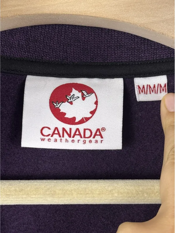 Canada Weather Gear Climb Jacket Women M Purple Sweater Fleece NWT Outdo - Image 4