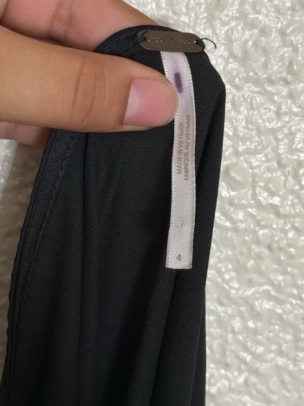Free people Black Asymmetric Flounce Skirt size 4 - Image 5