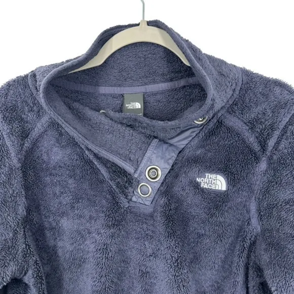 The North Face Osito Snap Neck Fleece Pullover Jacket‎ Blue Purple Womens Medium - Image 9