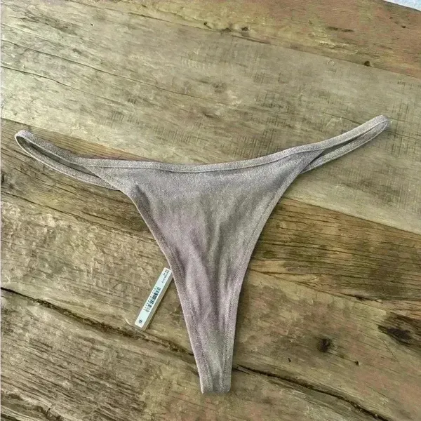 SKIMS Glitter Swim String Thong ~ Sienna ~ 4X ~ NWT! - Image 3