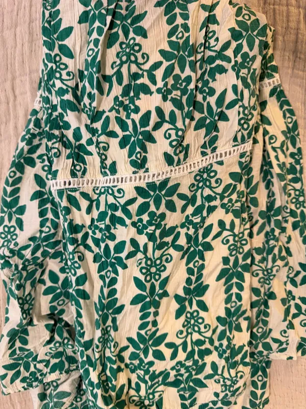 Skies Are Blue green floral maxi skirt S - Image 6