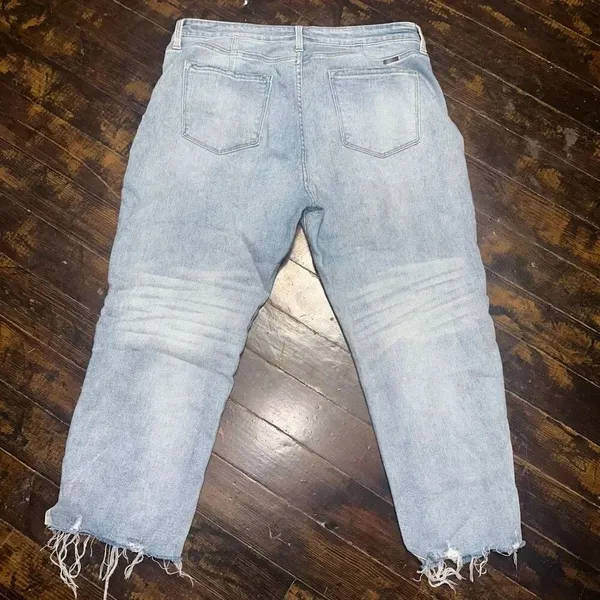 Kancan distressed acid wash wide leg 32 normcore jeans - Image 3
