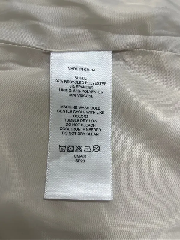Quince Stretch Crepe Open Blazer Light Cream size XS - Image 4