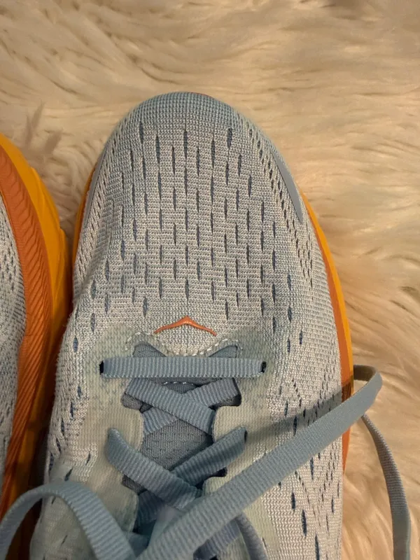 Hoka Clifton 8 Women's Light Blue and Orange Running Sneakers size 9.5 - Image 11