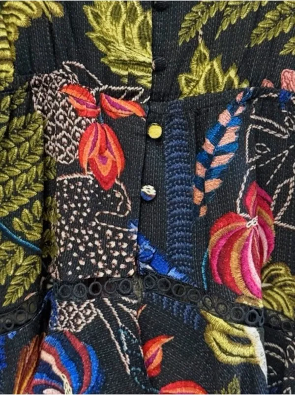 Farm Rio x Anthropologie Tropical Themed Button Down Tank New Wout tag 🏷️ - Image 2