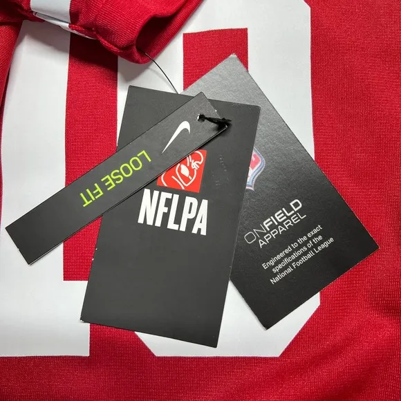 Nike San Francisco 49ers Jersey Large Red Garoppolo 10 NFL‎ On Field Loose Fit - Image 4