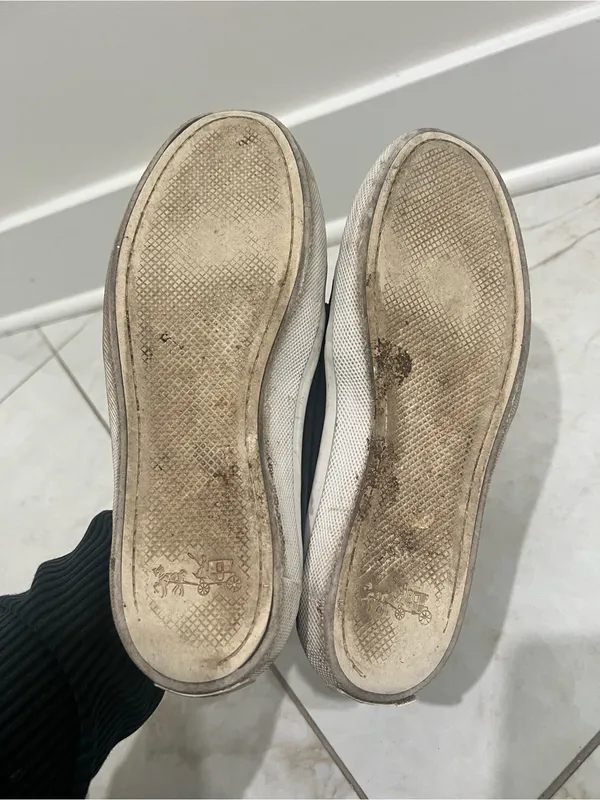 Coach Navy Blue Corey Suede Slip On Sneakers Size 6 US - Image 4