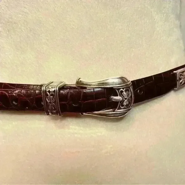Ladies Decorative Belt Brown - Image 8