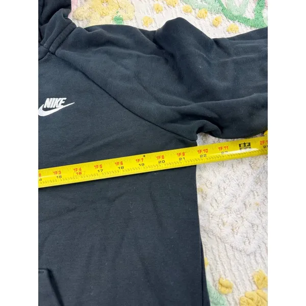 Nike Women's Medium Hoodie Sweatshirt Pullover Black‎ Drawstring Comfort - Image 5
