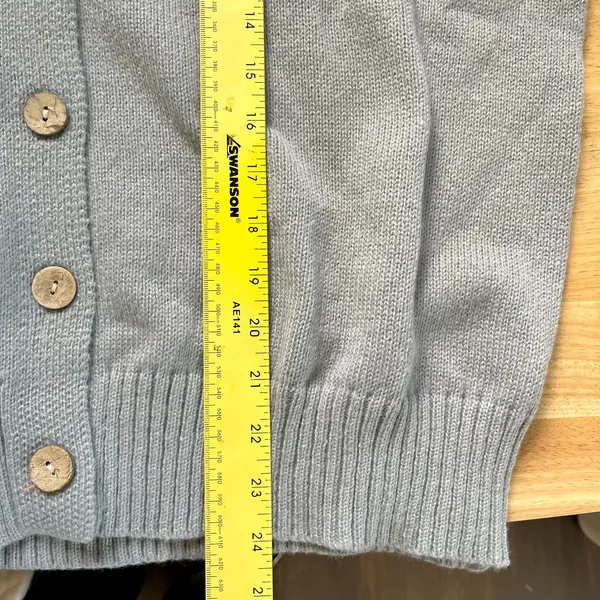 Comfy Chunky Hoodie Button Up Cardigan Jacket Size XL Grey - Image 6