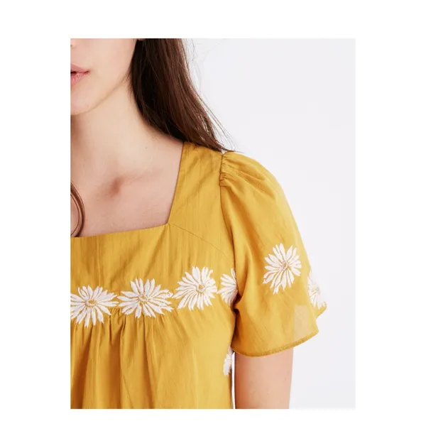 Madewell Floral Embroidered Butterfly Top - Image 3