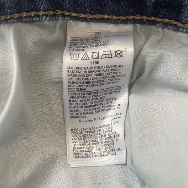 Old Navy Jeans Womens 20 Blue High Rise OG Straight Cotton Medium Wash Denim - Image 9
