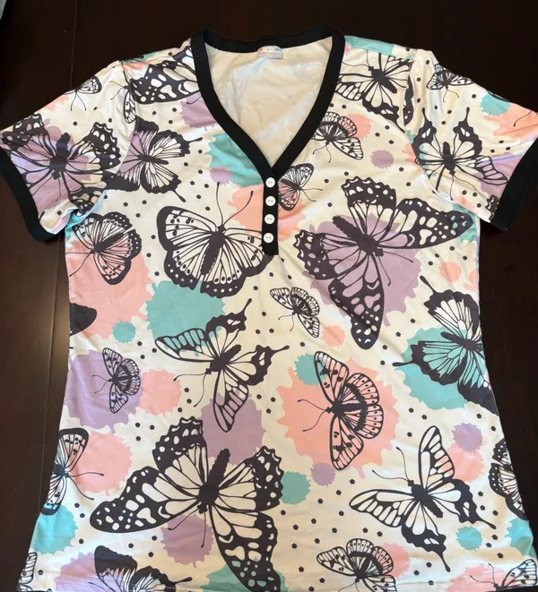 Boutique Shirley & Stone Butterfly Pajama Set / Lounge Set - L - Image 2