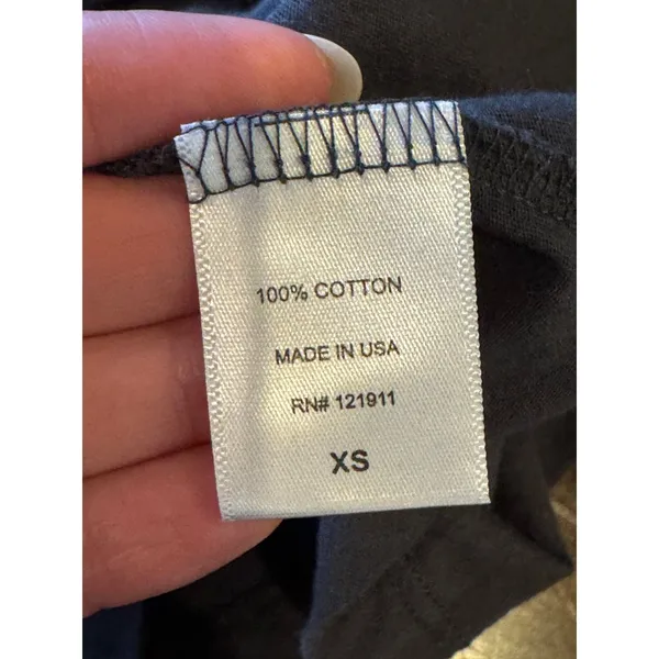 LNA Shirt Women XS Gray Cotton Cut Out Neckline Lightweight Tee Punk‎ Athleisure - Image 6