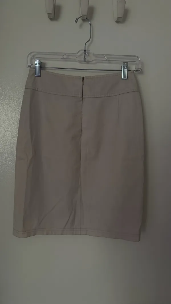 Vintage Y2K Midi Skirt White Size XS - Image 2