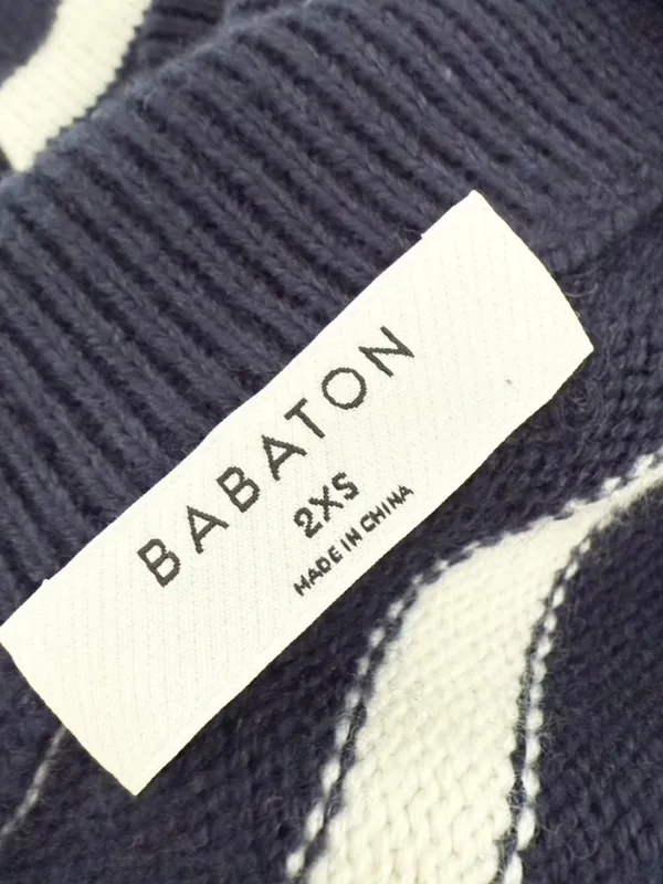 Aritzia Babaton Overseas Striped Sweater Blue White Sz XXS - Image 10