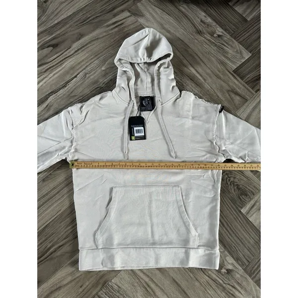 ALPHALETE Women’s Terry Oversized Hoodie - Moonstone,Size Medium - Image 2