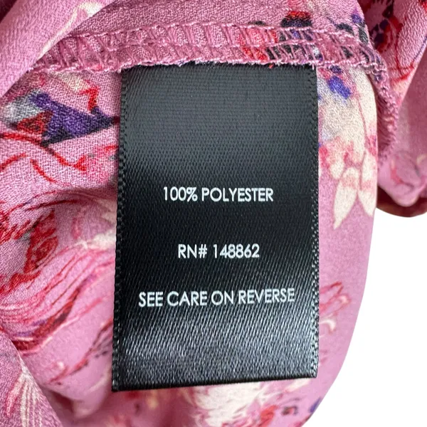 Torrid Georgette Pink Floral Off Shoulder Lightweight Flowy Ruffled Blouse Sz L‎ - Image 8