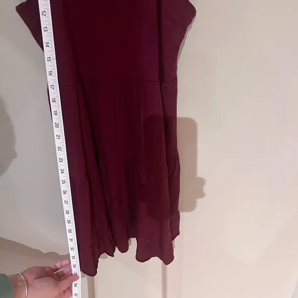Alya Maroon Halter Dress - Image 6