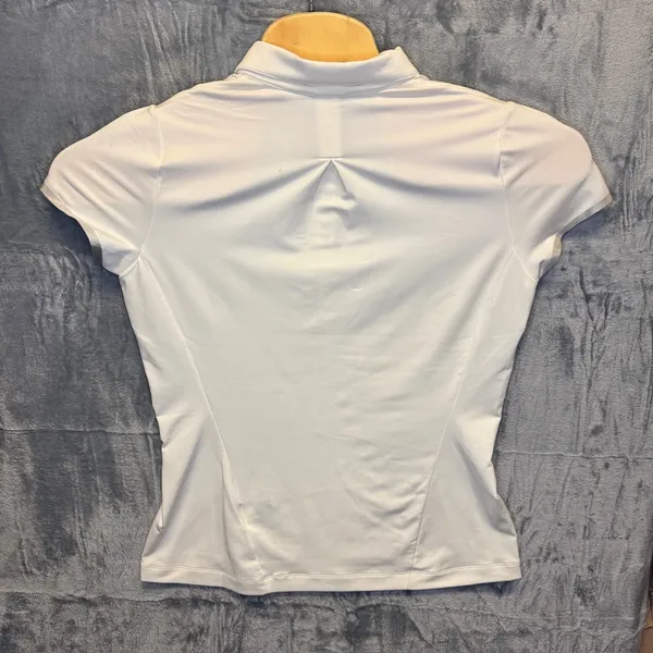 1958 | Nike Golf Dri-FIT Performance Athletic Polo Shirt White Womens M‎ Sporty - Image 2