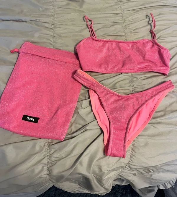 Triangl Swimwear Mica Pitaya Sparkle (top small ++, bottom small) - Image 2