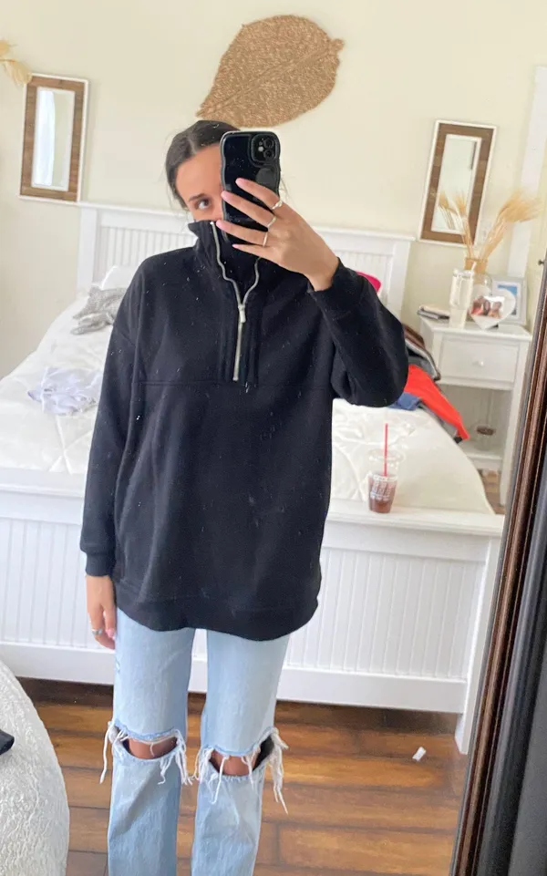Old Navy Turtleneck Hoodie - Image 3