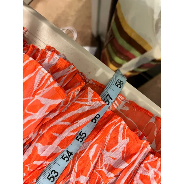 Astr The Label Pascadero Orange Abstract Maxi Gown Dress Size XS - Image 10