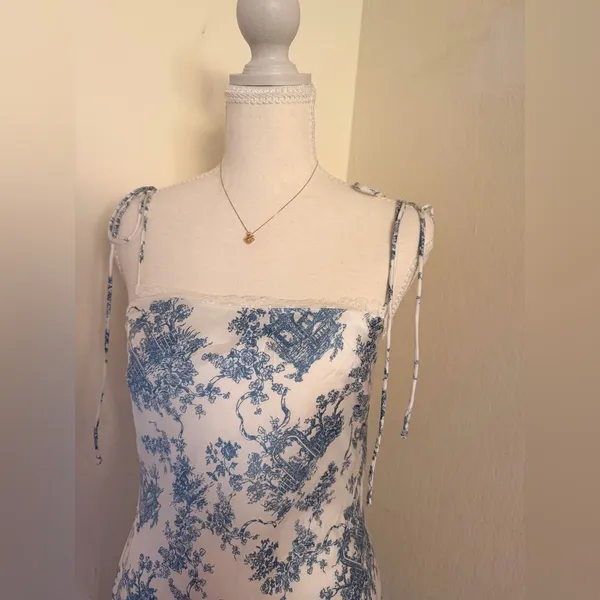 Princess Polly Blue Floral Chemise - Image 6