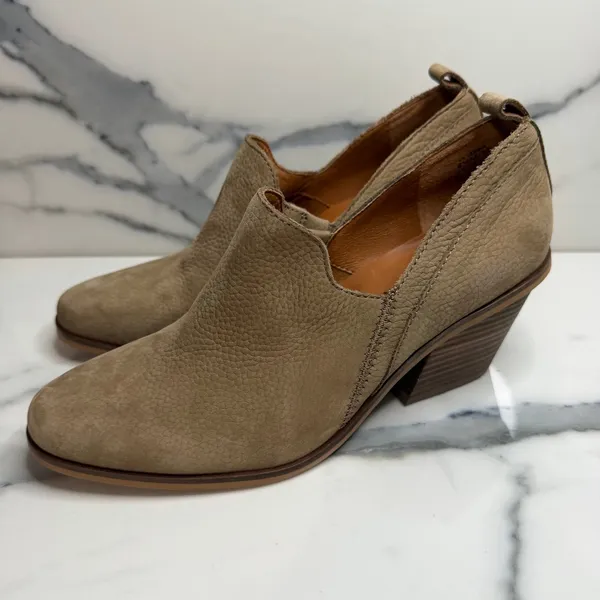 Lucky Brand Women's Tan Leather Vennia Boots Sz 8.5 Western Boho Festival - Image 3