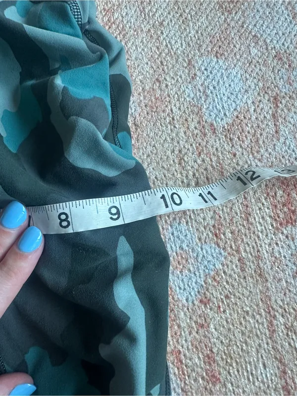 Lululemon Wunder Train High-Rise Tight 25" Camo Tidewater Teal W5CZKS size 8 - Image 7