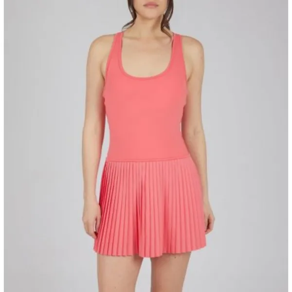 Yogalicious X-Large Lux Net Motion Dress Tennis Stretch Pull-On Pleat Racerback - Image 2