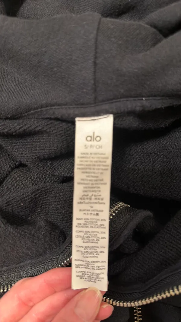 Alo Cropped Yoga Hoodie - Image 5