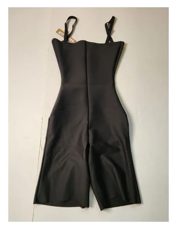 Skims Shapewear Womens M Onyx Body Core Sculpt Open Bust Mid Thigh (B13) - Image 2