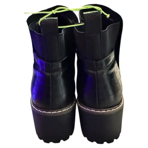 Rampage Sacha Black Ankle Wedge Boots Size 10 - Image 5