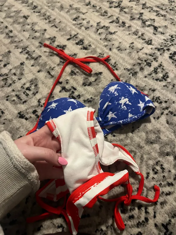 Xhilaration American Flag Bikini Set - Image 3