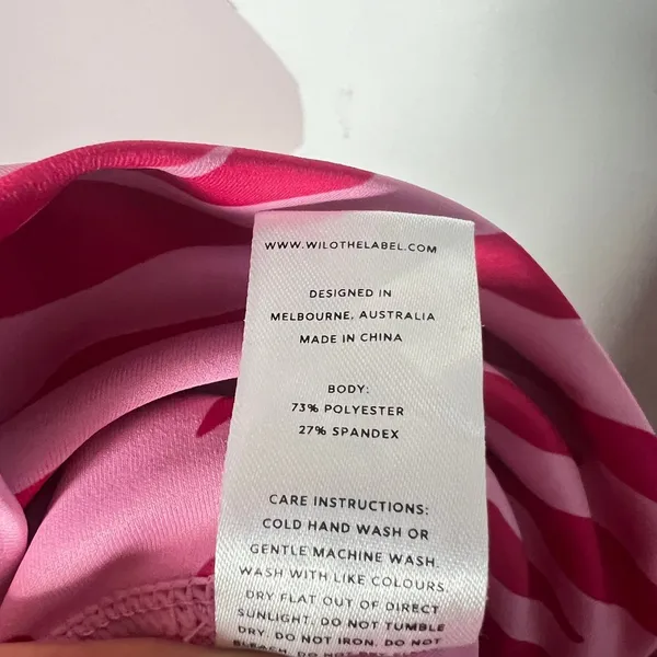WILO THE LABEL Leggings Small Pink Zebra Print - Image 4