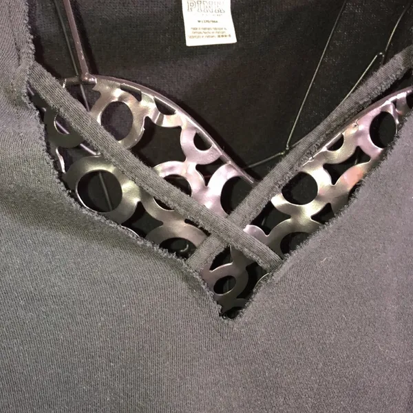 Pink Victoria's Secret sweatshirt crew neck top size medium black and white​ - Image 3